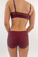 Butter Me Up Lace Bralette - Bordeaux - Shake Your Bon Bon