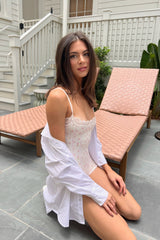Butter Me Up Lace Onesie ~ Biscotti - Shake Your Bon Bon