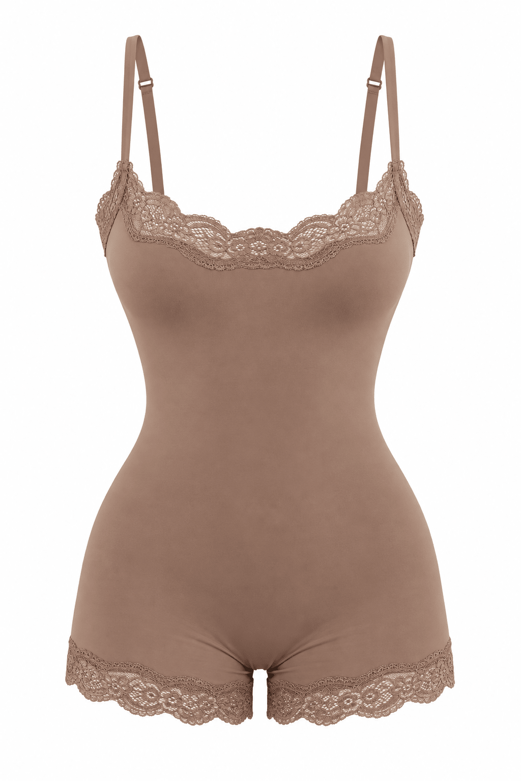 Butter Me Up Lace Onesie - Coffee - Shake Your Bon Bon