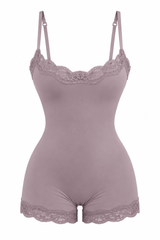 Butter Me Up Lace Onesie - Pebble - Shake Your Bon Bon
