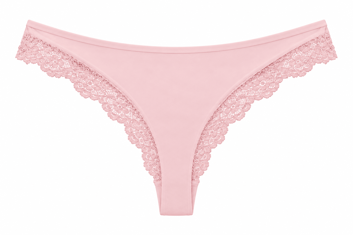 Butter Me Up Lace Thong - Ballet - Shake Your Bon Bon