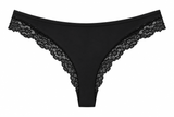 Butter Me Up Lace Thong - Black - Shake Your Bon Bon