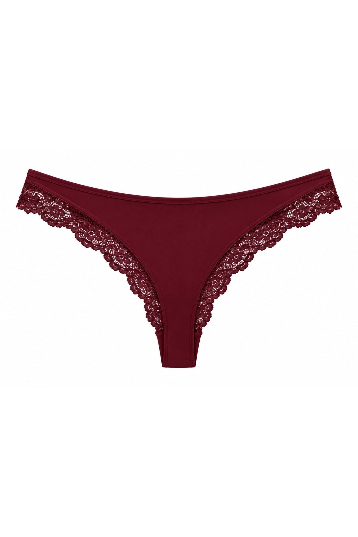 Butter Me Up Lace Thong - Bordeaux - Shake Your Bon Bon