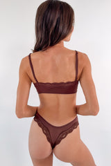 Butter Me Up Lace Thong - Chocolate - Shake Your Bon Bon