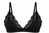 Butter Me Up Lace Triangle Bralette - Black - Shake Your Bon Bon
