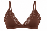 Butter Me Up Lace Triangle Bralette - Chocolate - Shake Your Bon Bon