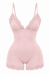Butter Me Up Lace Triangle Onesie - Ballet - Shake Your Bon Bon