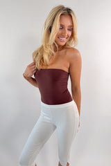 Butter Me Up Tube Bodysuit - Chocolate - Shake Your Bon Bon