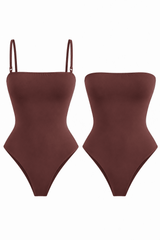 Butter Me Up Tube Bodysuit - Chocolate - Shake Your Bon Bon