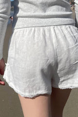 Lace Trim Boxer Shorts
