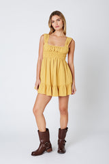 Slow Living Ruched Mini Dress