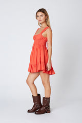 Slow Living Ruched Mini Dress