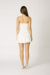 C'est La Vie Smocked Cotton Mini