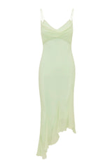 Chesley Chiffon Slip Dress ~ Washed Sage - Shake Your Bon Bon