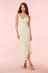Chesley Chiffon Slip Dress ~ Washed Sage - Shake Your Bon Bon