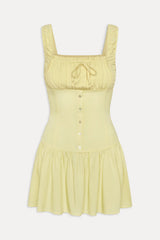 Christa Ruffle Mini Dress ~ Sunflower - Shake Your Bon Bon