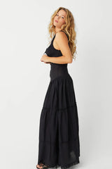 Christabelle Ruffle Maxi Dress ~ Black - Shake Your Bon Bon