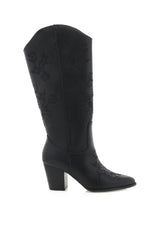 Clementine Western Boot ~ Black Floral - Shake Your Bon Bon