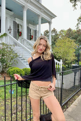 Cold Shoulder Poncho - Shake Your Bon Bon