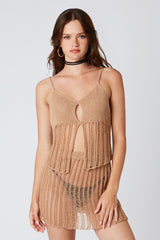 Come Sail Away Crochet Mini Skirt