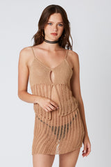 Come Sail Away Crochet Mini Skirt