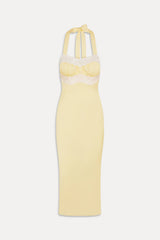 Darcy Satin Midi Dress ~ Whipped Butter - Shake Your Bon Bon