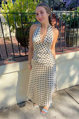Deck the Halter Midi Dress - Shake Your Bon Bon