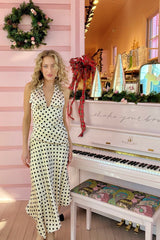 Deck the Halter Midi Dress - Shake Your Bon Bon