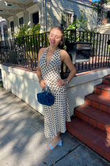 Deck the Halter Midi Dress - Shake Your Bon Bon