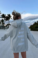 Do What Makes You Happy Embroidered Hoodie - Shake Your Bon Bon