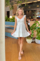 Easy, Breezy Ruffle Mini ~ White - Shake Your Bon Bon