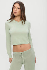 Ela Low Rise Knit Pants ~ Eucalyptus - Shake Your Bon Bon