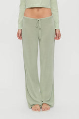 Ela Low Rise Knit Pants ~ Eucalyptus - Shake Your Bon Bon