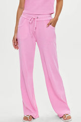 Emma Thermal Low Rise Pants ~ Blush - Shake Your Bon Bon