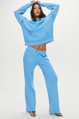 Emma Thermal Low Rise Pants ~ Lullaby Sky - Shake Your Bon Bon