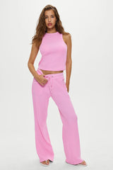 Emma Thermal Tank Top ~ Blush - Shake Your Bon Bon