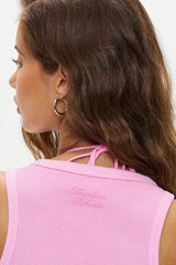 Emma Thermal Tank Top ~ Blush - Shake Your Bon Bon