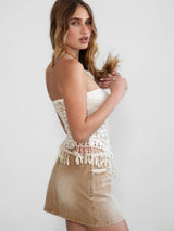 French Quarter Fest Fringe Top ~ Cream - Shake Your Bon Bon
