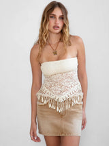 French Quarter Fest Fringe Top ~ Cream - Shake Your Bon Bon