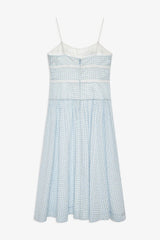 Georgia Gingham Midi Dress ~ Blue - Shake Your Bon Bon