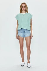 Gigi Low Rise Short ~ Vivid Distressed - Shake Your Bon Bon