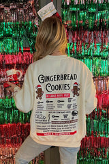 Gingerbread Cookies Embroidered Sweatshirt - Shake Your Bon Bon