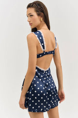 Holland Mini Dress ~ Navy - Shake Your Bon Bon
