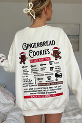 Gingerbread Cookies Embroidered Sweatshirt