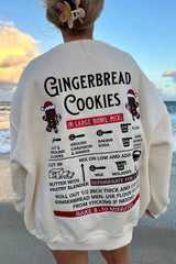Gingerbread Cookies Embroidered Sweatshirt