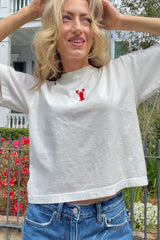 It's the Little Things Boxy Tee ~ Crawfish - Shake Your Bon Bon