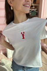 It's the Little Things Boxy Tee ~ Crawfish - Shake Your Bon Bon