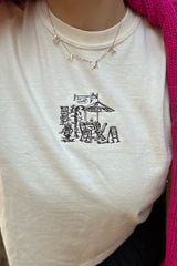 It's the Little Things Boxy Tee ~ French Cafe - Shake Your Bon Bon