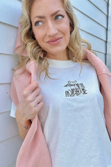 It's the Little Things Boxy Tee ~ French Cafe - Shake Your Bon Bon