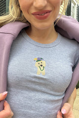 It's the Little Things Ribbed Baby Tee ~ Bead Dog - Shake Your Bon Bon